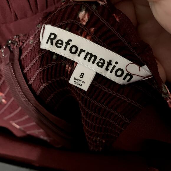 NWT Reformation Lore Rosaline Strapless Midi Dress Size 8 - Picture 5 of 7